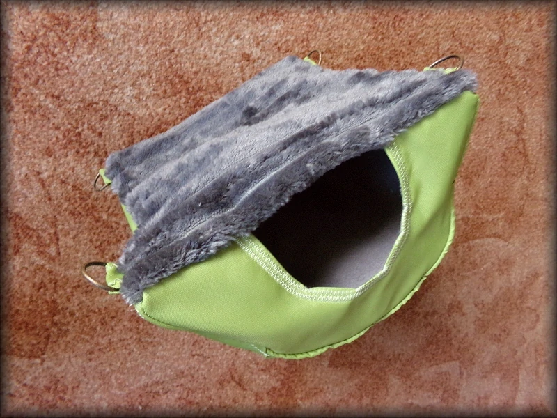 HAMAKODOMEK melír + hnědý stripe