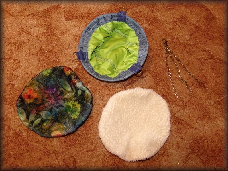 MISKA šedá + oboustranné potahy flora/béžová