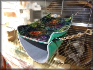 HAMAKOTUNEL zelený + květy