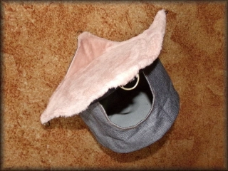 Válcový DOMEK s HAMAKOU starorůžová