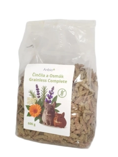 Anbio Činčila a osmák Grainless Complete 600 g