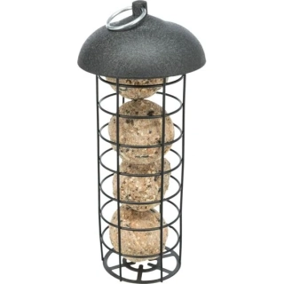 Trixie Zásobník na 4 lojové koule, se stříškou, ø 10 × 21 cm, lakovaný kov