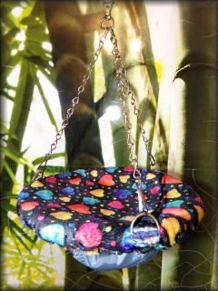 BIG MISKA + oboustranné potahy srdce/béžová