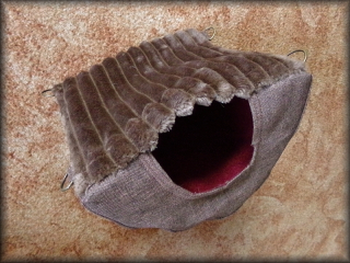 HAMAKODOMEK melír + hnědý stripe